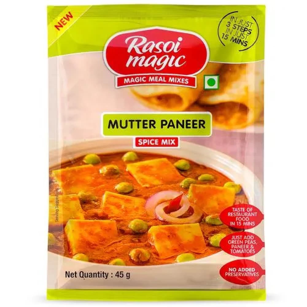 45 G Rasoi Magic Spice Mix Mutter Paneer ShopIndianProductsa