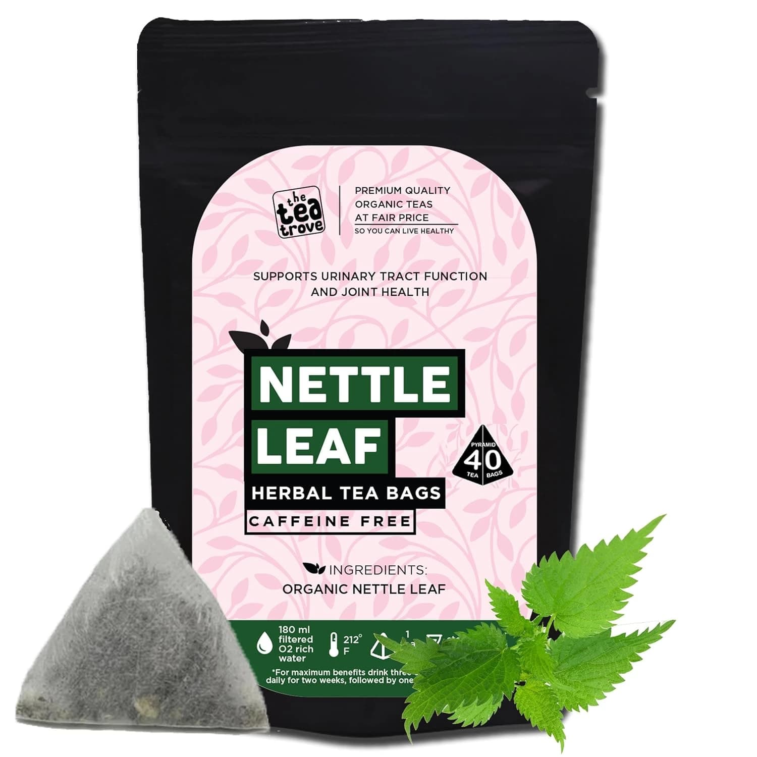 48 G The Tea Trove Organic Nettle Leaf Tea Bags ShopIndianProductsa