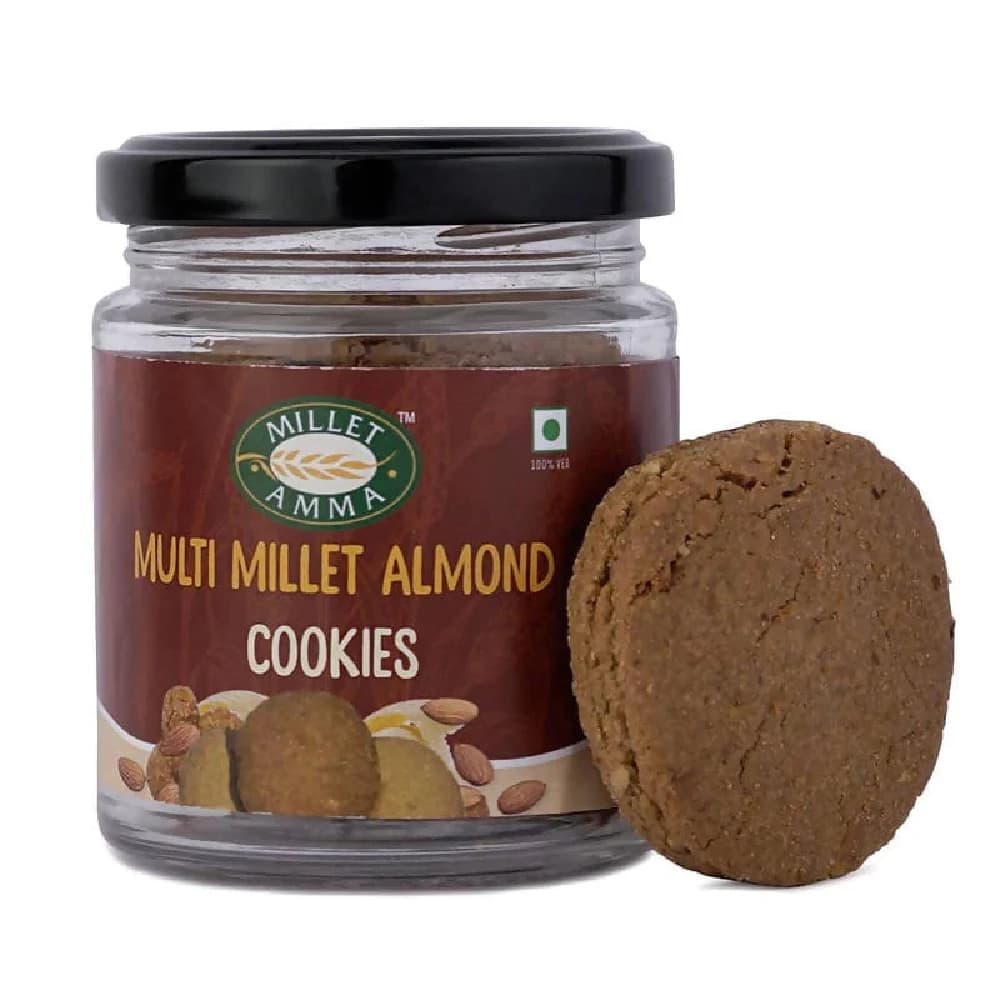 5 Pcs Millet Amma Multi Millet Almond Cookies ShopIndianProductsa