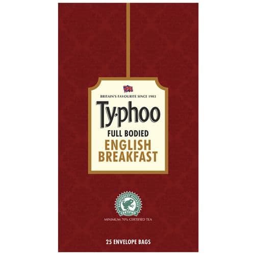 50 G 25 Bags X 2 G Each Typhoo English Breakfast Tea ShopIndianProductsa