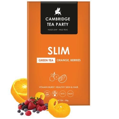 50 G Box Cambridge Tea Party Slim Orange Berries Green Tea ShopIndianProductsa