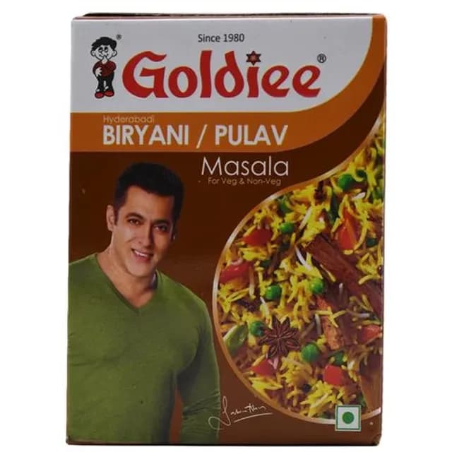 50 G Goldiee Masala Biryani Pulav ShopIndianProductsa