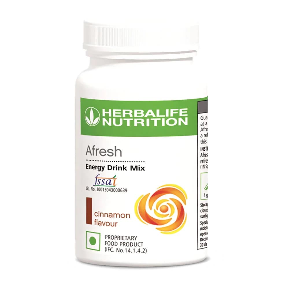 50 G Herbalife Nutrition Afresh Energy Drink Mix Cinnamon Flavour ShopIndianProductsa