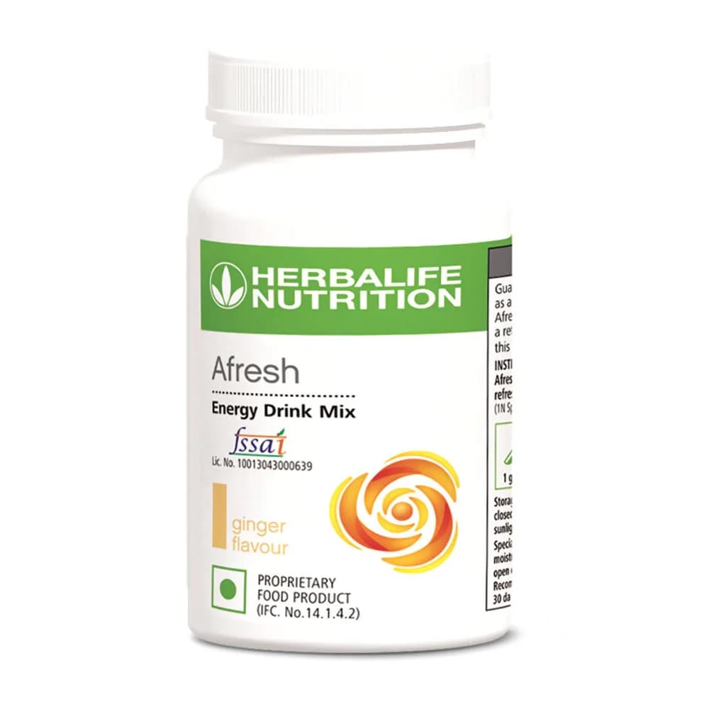 50 G Herbalife Nutrition Afresh Energy Drink Mix Ginger Flavour ShopIndianProductsa