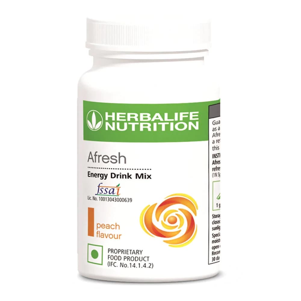 50 G Herbalife Nutrition Afresh Energy Drink Mix Peach Flavour ShopIndianProductsa