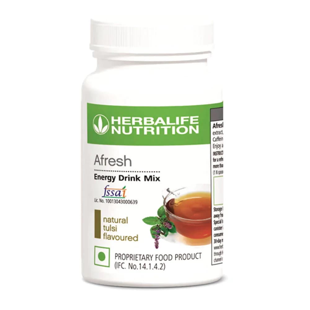 50 G Herbalife Nutrition Afresh Energy Drink Mix Tulsi Flavour ShopIndianProductsa