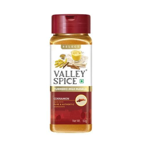 50 G Pet Bottle Valley Spice Turmeric Milk Masala Cinnamon ShopIndianProductsa