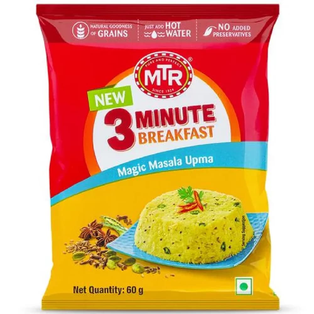50 G Pouch Mtr 3 Minute Breakfast Magic Masala Upma ShopIndianProductsa