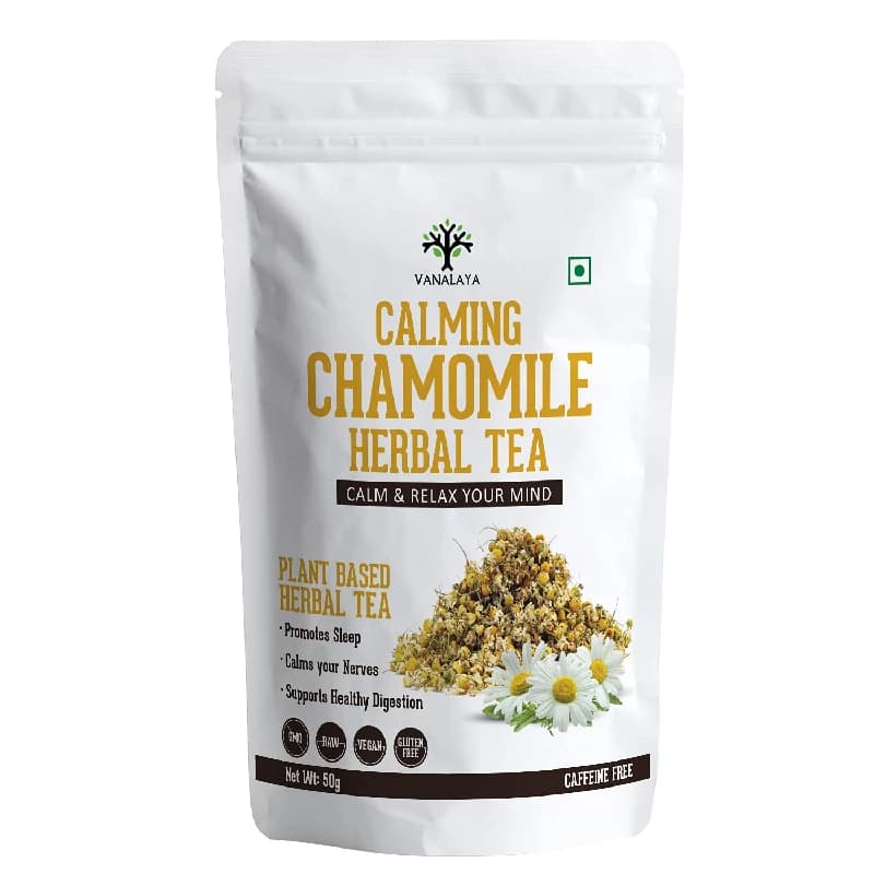 50 G Vanalaya Calming Chamomile Herbal Tea ShopIndianProductsa