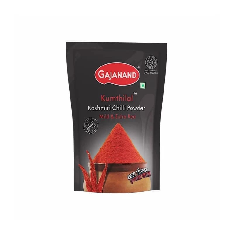 500 G Gajanand Kumthilal Kashmiri Chilli Powder ShopIndianProductsa