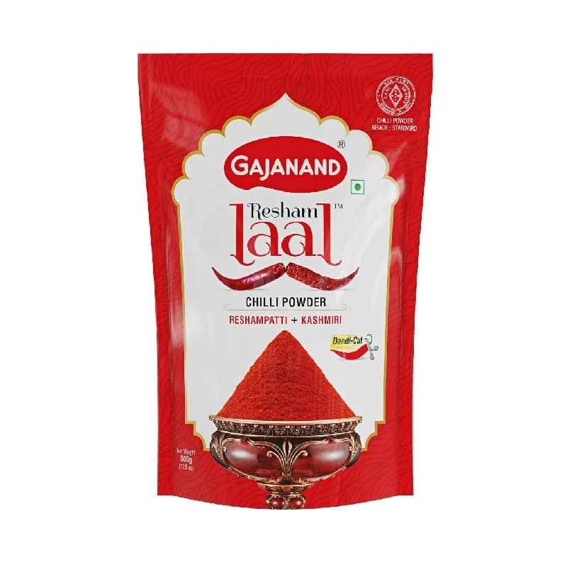 500 G Gajanand Reshamlaal Chilli Powder ShopIndianProductsa