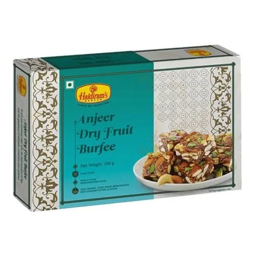 Haldiram's Anjeer Dry Fruit Burfi — 500 g