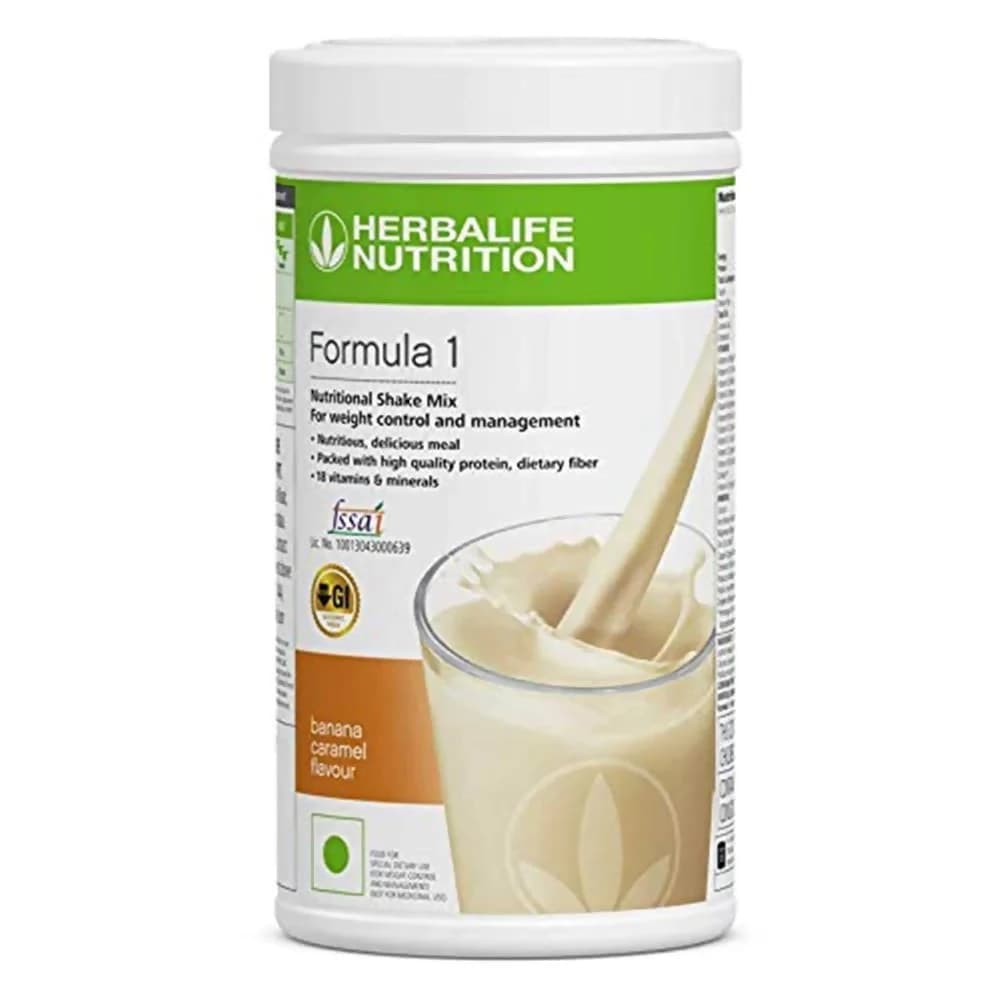 500 G Herbalife Nutrition Formula 1 Nutritional Shake Mix Banana Caramel Flavour ShopIndianProductsa