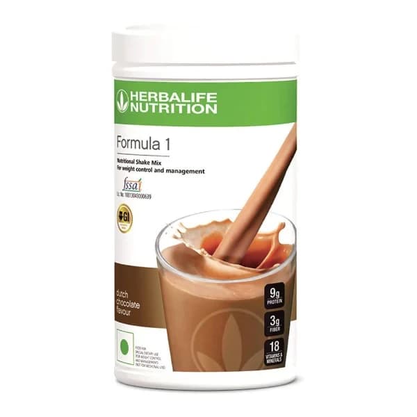 500 G Herbalife Nutrition Formula 1 Nutritional Shake Mix Dutch Chocolate Flavour ShopIndianProductsa