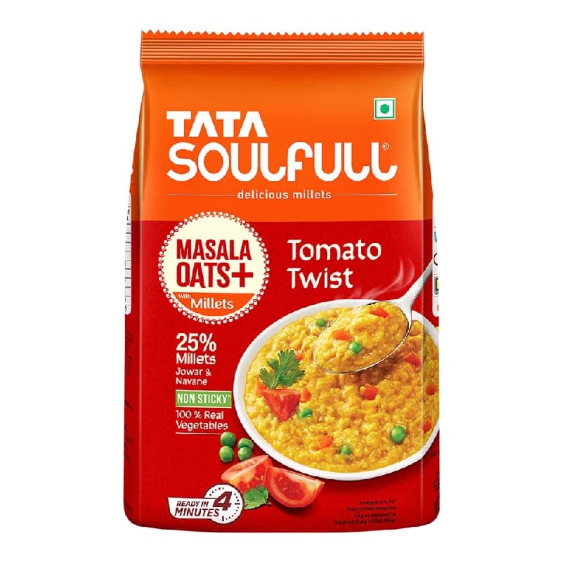 500 G Tata Soulfull Masala Oats Tomato Twist ShopIndianProductsa