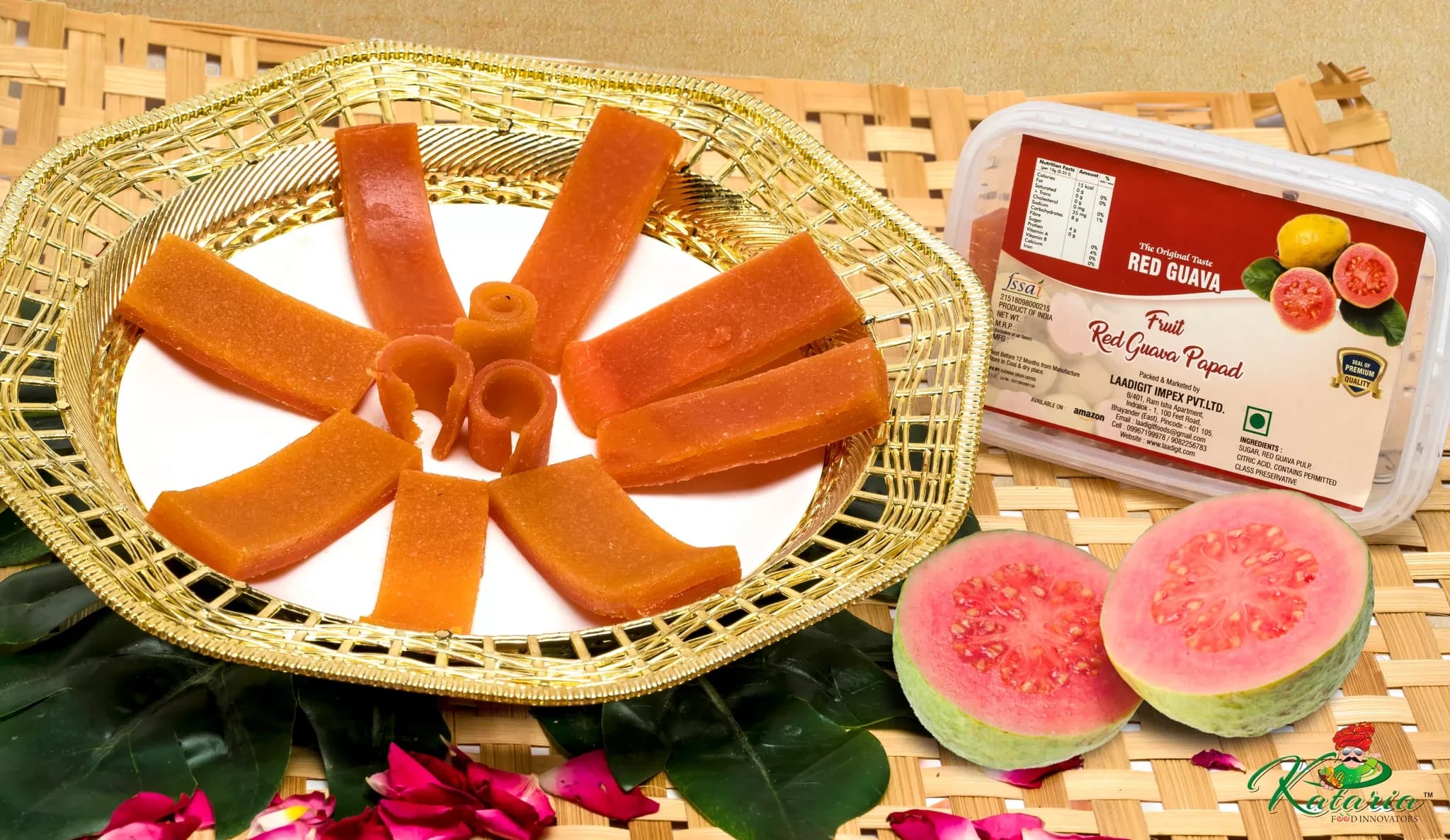 Kataria Food Innovators Red Guava Fruit Papad — 500 g
