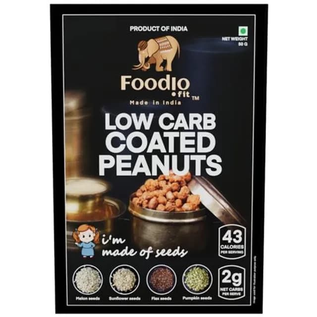 Foodio.fit Low Carb Coated Peanuts — 50 g