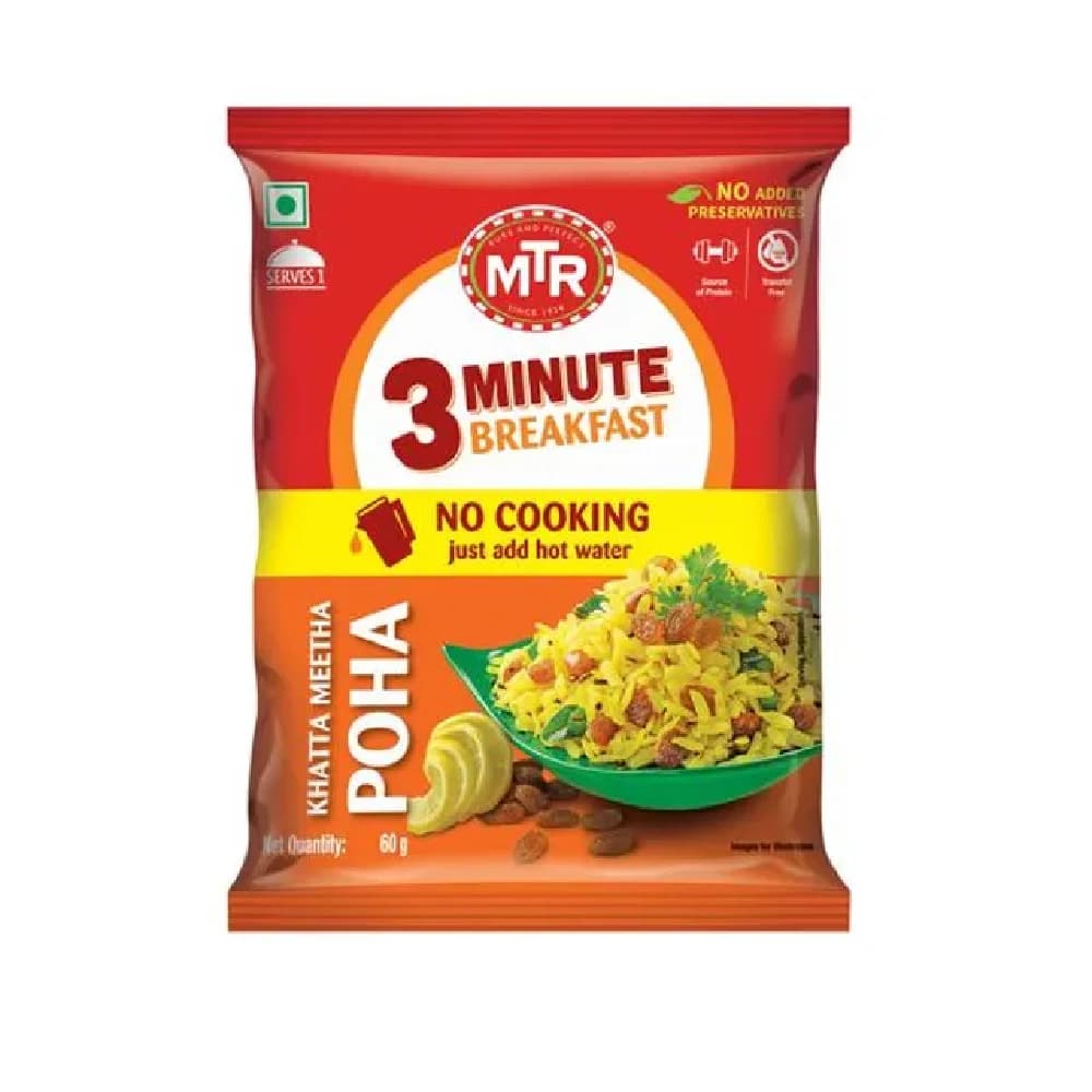 60 G Mtr 3 Minute Khatta Meetha Poha ShopIndianProductsa