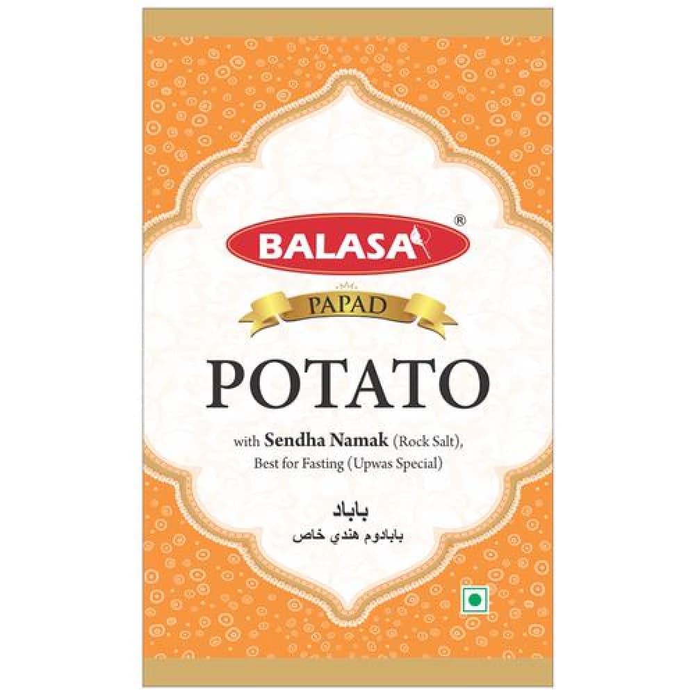 70 G Balasa Plain Potato Papad With Rock Salt ShopIndianProductsa