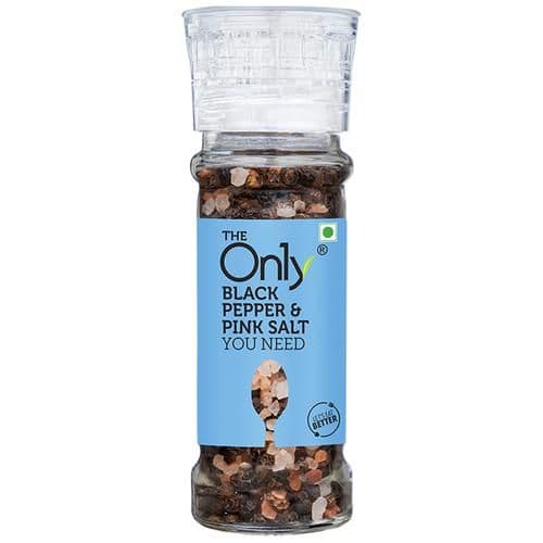 80 G On1Y Black Pepper Pink Salt Grinder ShopIndianProductsa