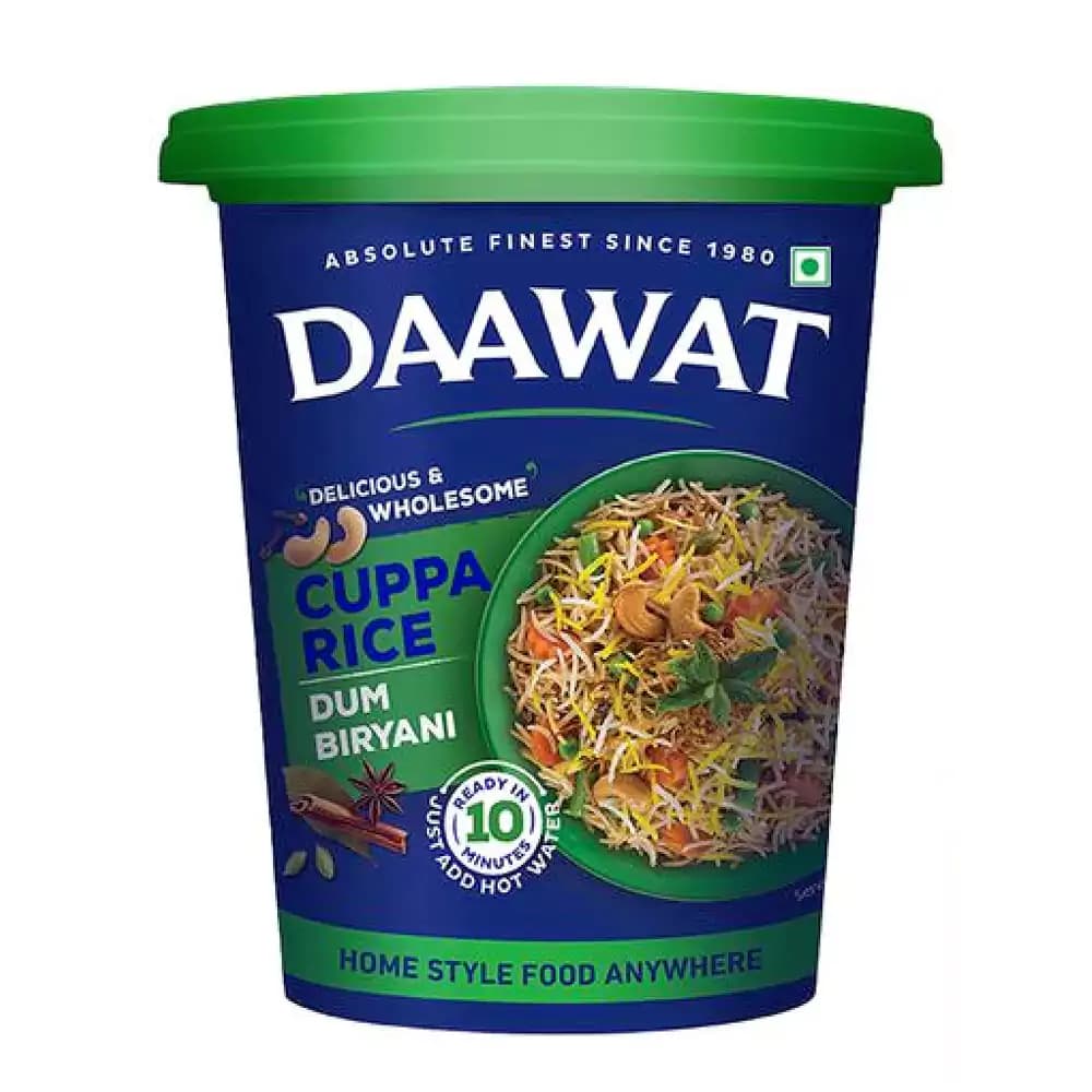 87 G Daawat Cuppa Rice Dum Biryani Ready In 10 Minutes ShopIndianProductsa