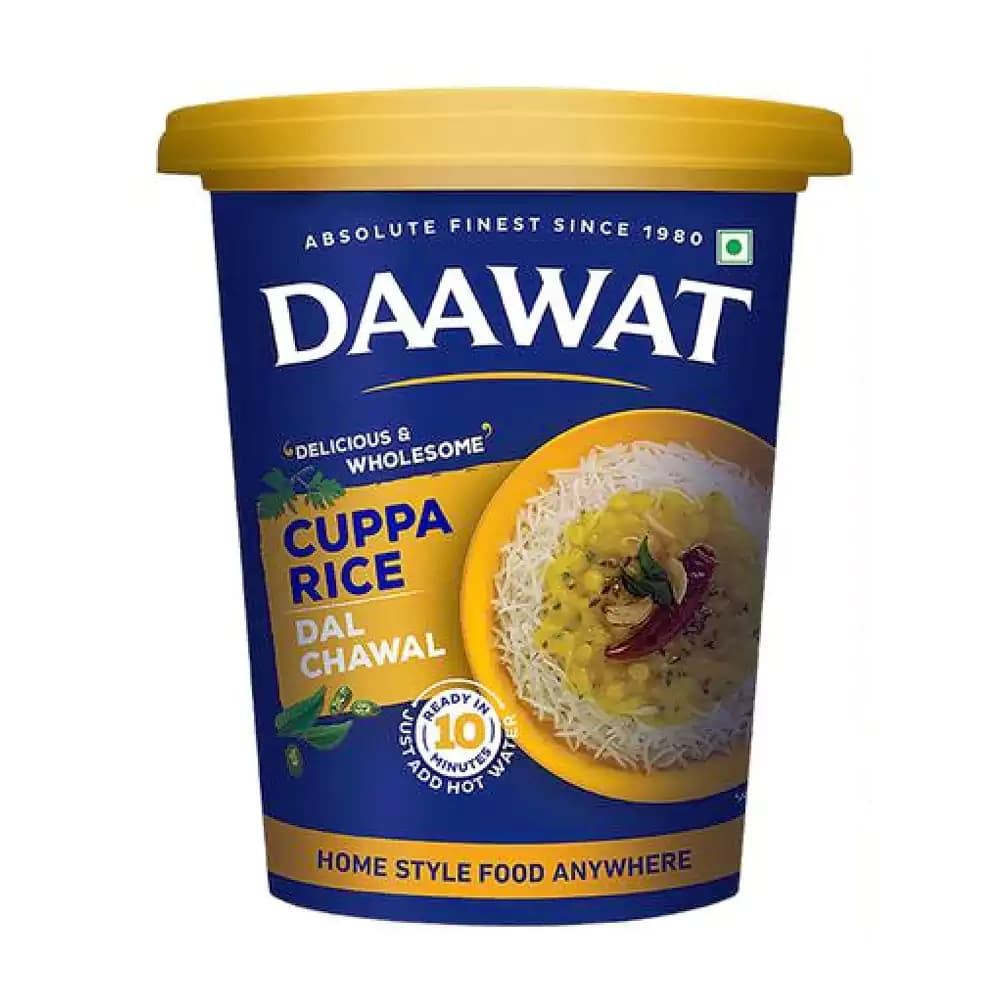 90 G Daawat Cuppa Rice Dal Chawal Ready In 10 Minutes ShopIndianProductsa