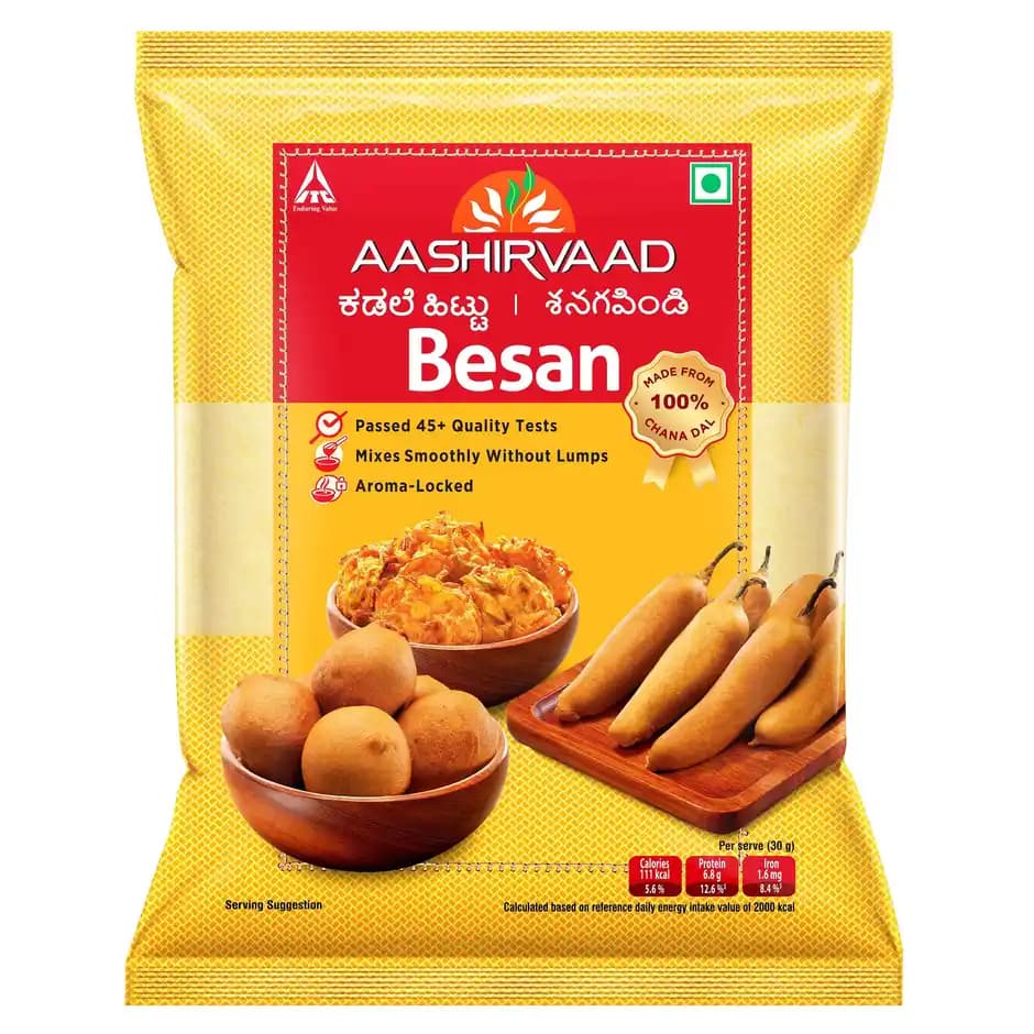 Aashirvaad Whole Chana Dal Besan,500g-Main image
