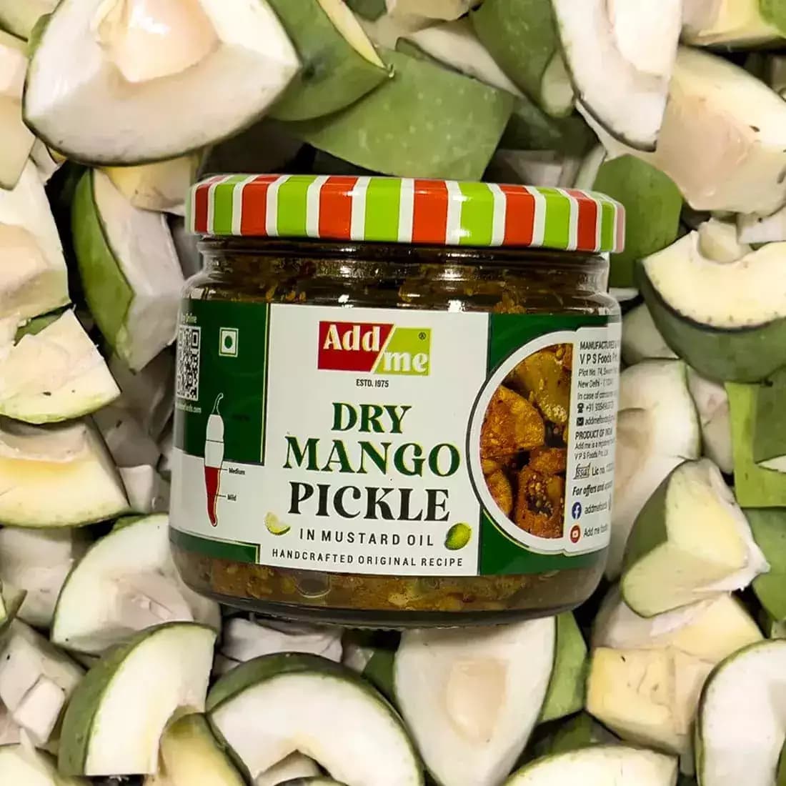 Add Me Traditional Village Style Dry Mango Pickle, 300g -Main image