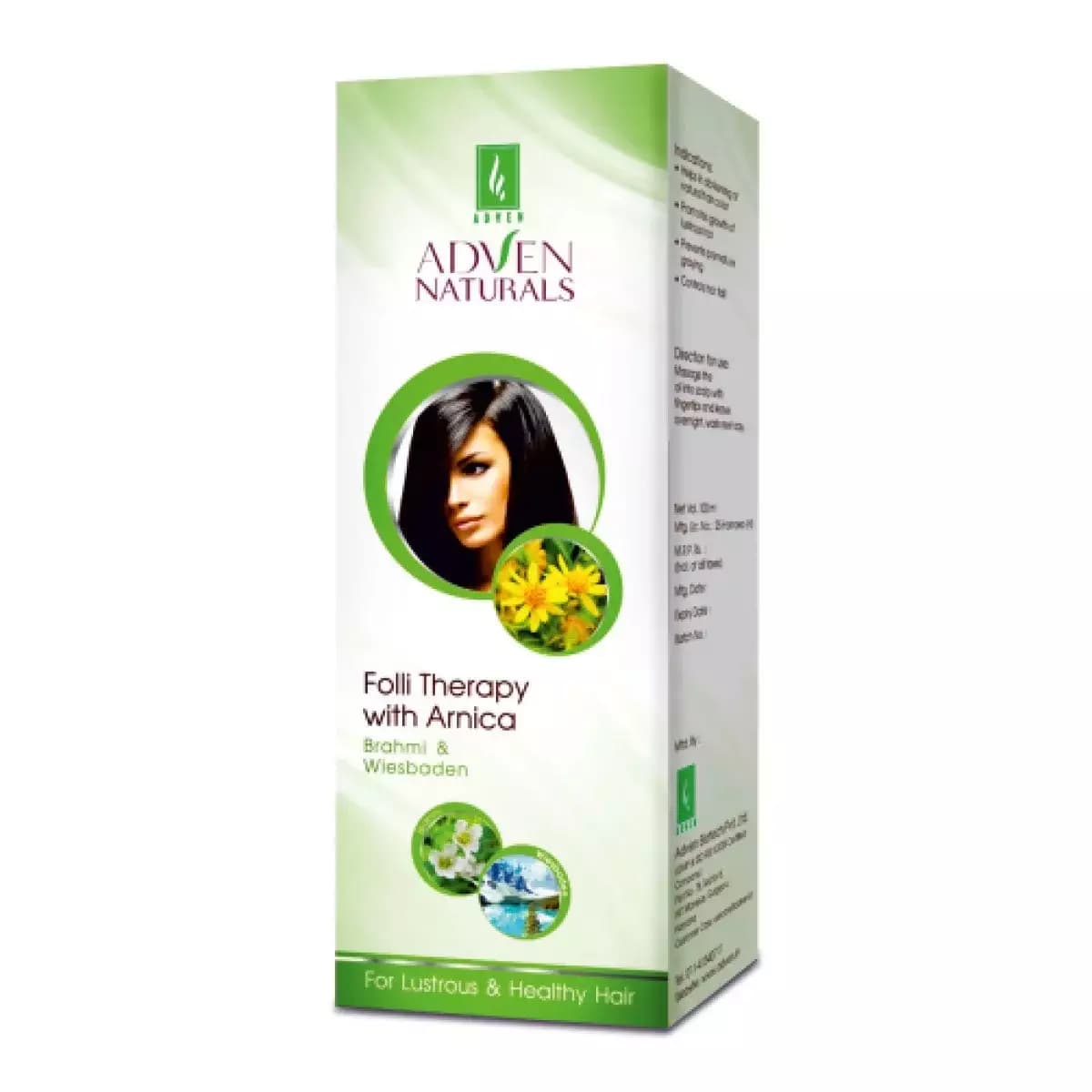 Adven Folli Therapy with Arnica, Brahmi & Wiesbaden Medicated Oil-Main Image