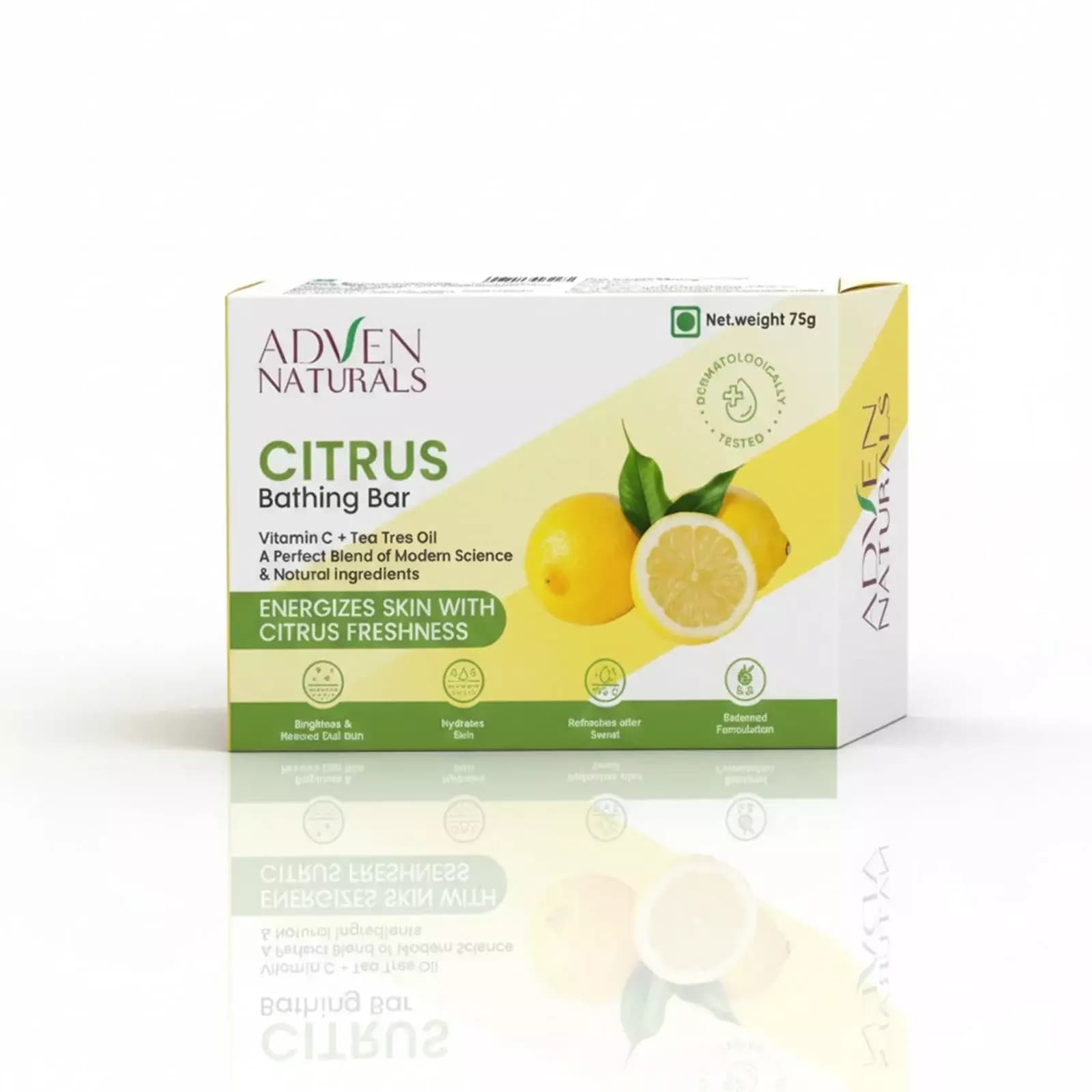 Adven Naturals Citrus Bar Soap-Main Image