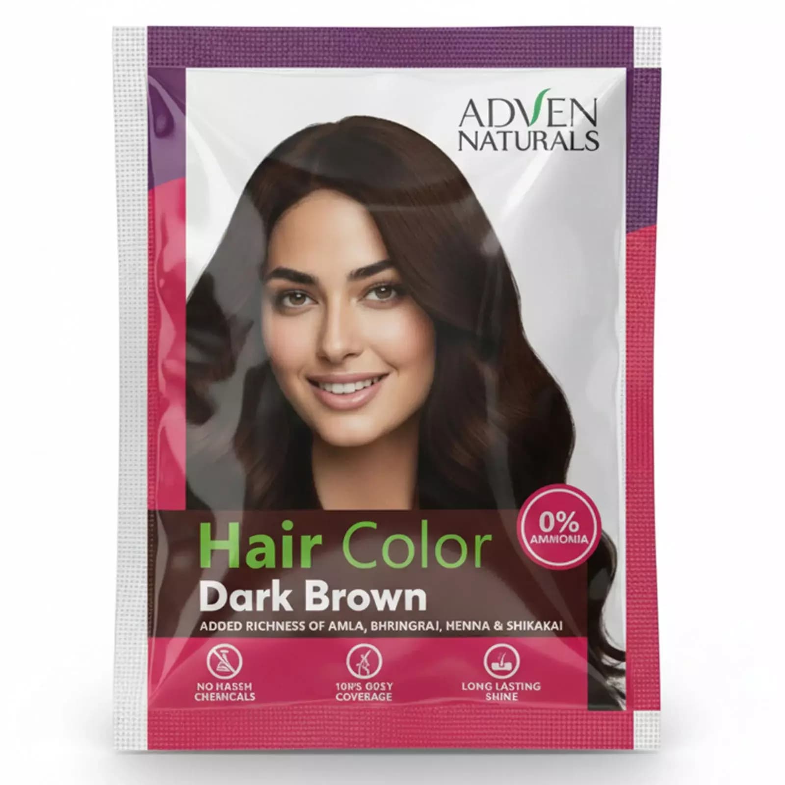 Adven Naturals DARK BROWN HAIR COLOR-Main Image