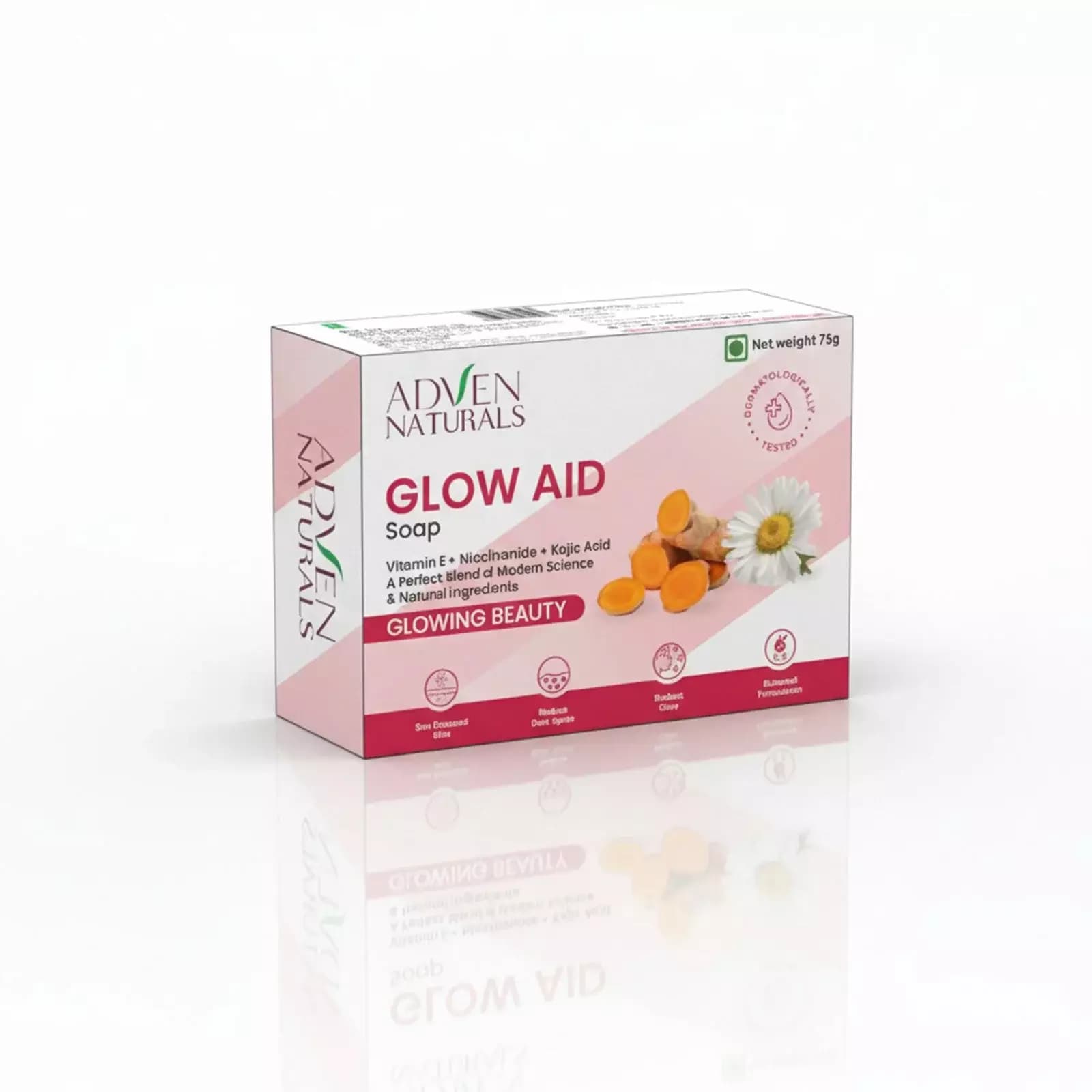 Adven Naturals Glow Aid Bar Soap-Main Image