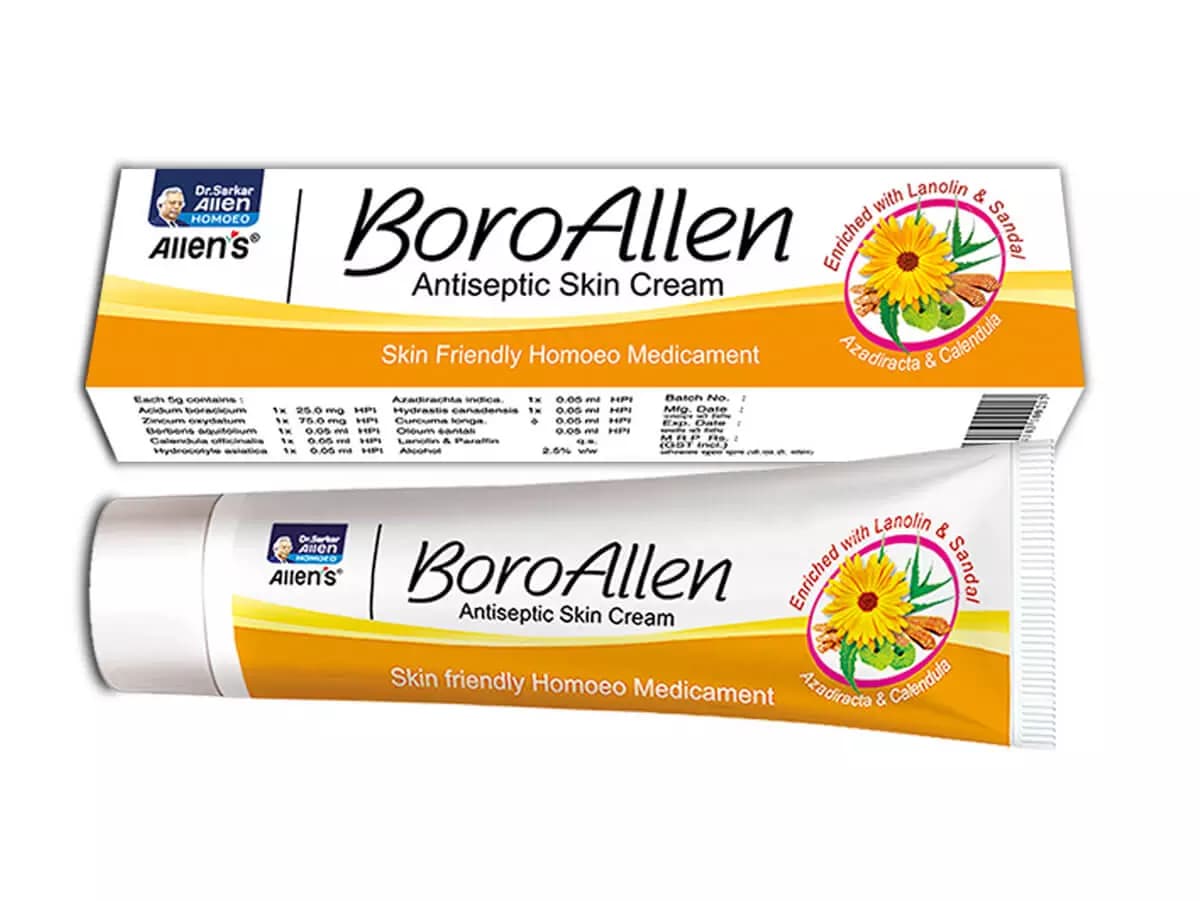 Allens BoroAllen Homoeopathic Antiseptic Cream,20g-Main image