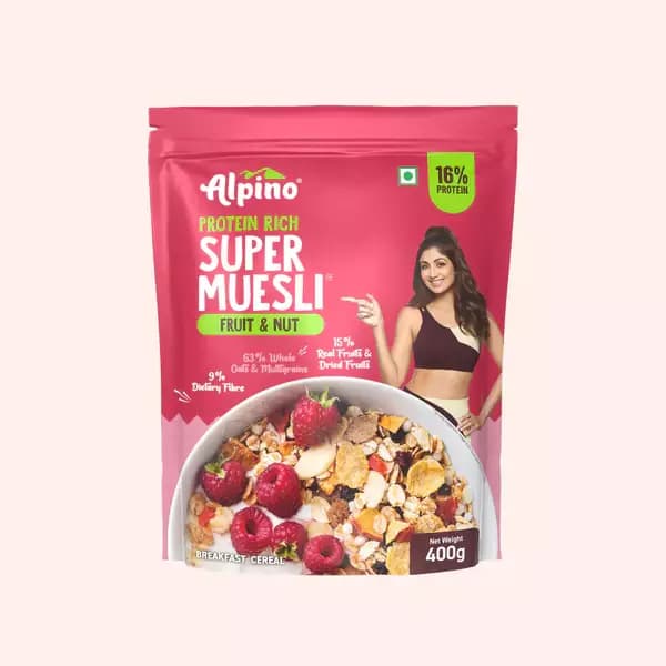 Alpino Super Muesli Fruit & Nuts,400g-Main image