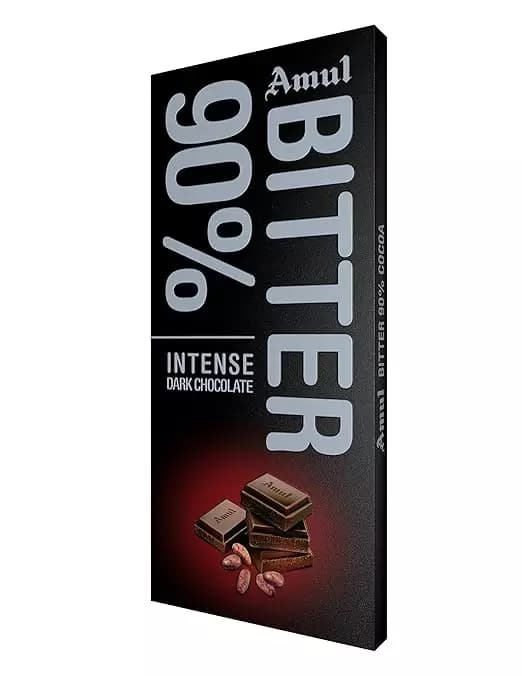 Amul Bitter Dark Chocolate Bar,150g-Main image