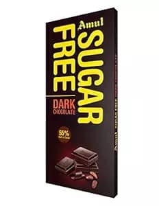 Amul Sugar Free Dark Chocolate Bar,35g-Main image