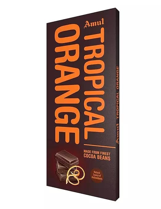 Amul Tropical Orange Dark Chocolate Bar,150g-Main image