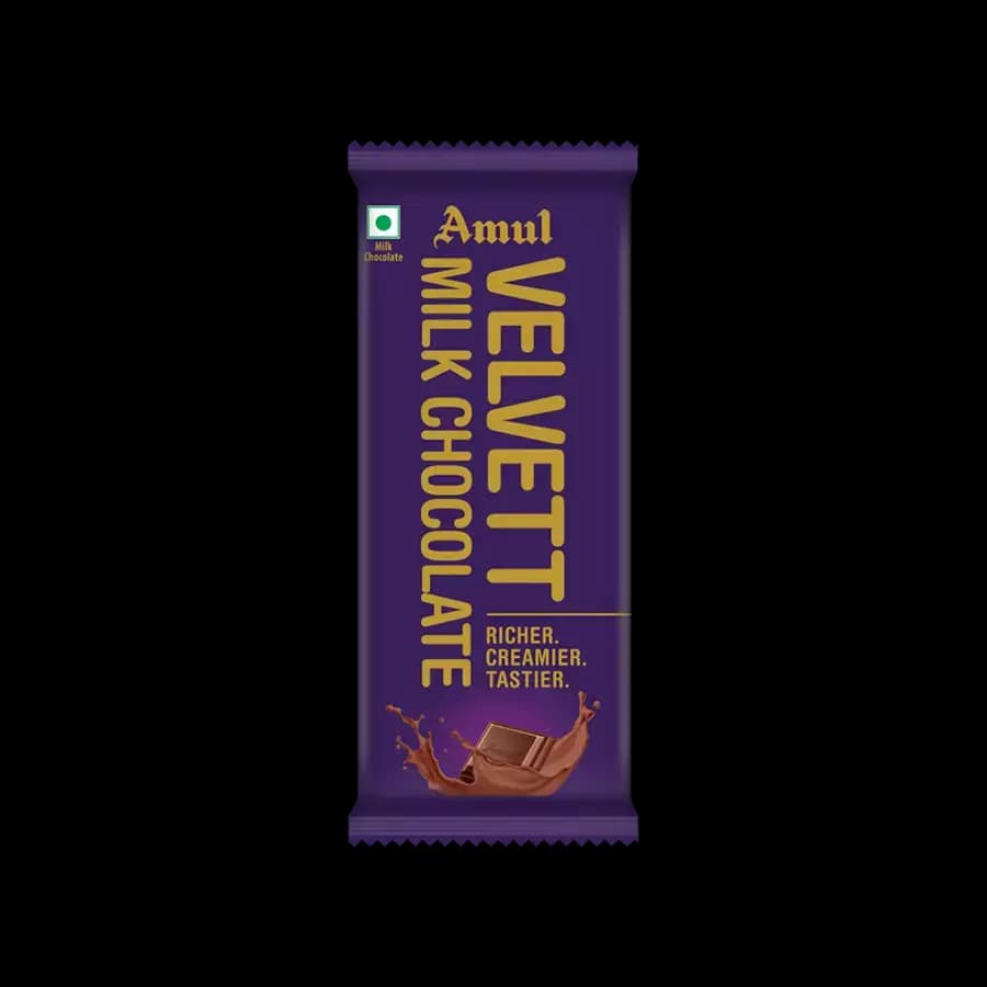 Amul Velvett Milk Chocolate Bar,35g-Main image