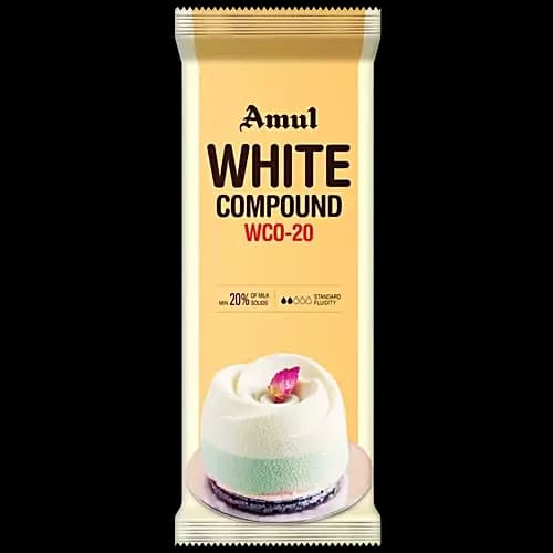 Amul White Compound Chocolate Bar,500g-Main image