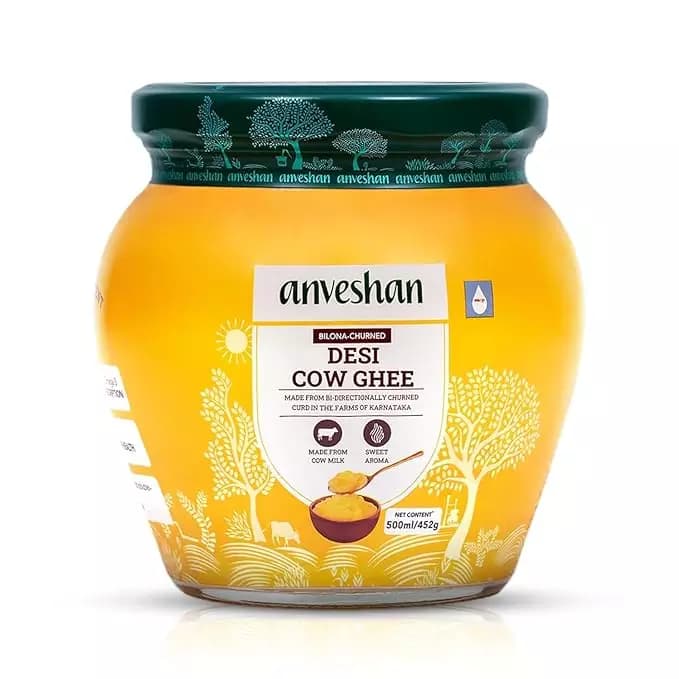 Anveshan A2 Desi Cow Ghee,500ml-Main image