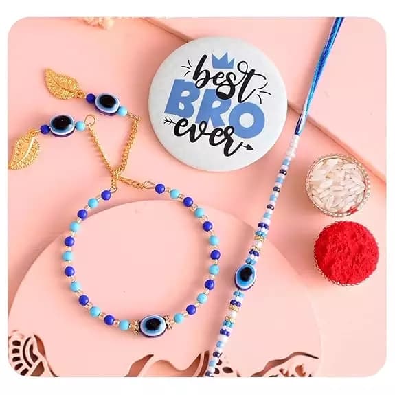 Ascension Evil Eye Couple Bracelet Rakhi,300g-Main image