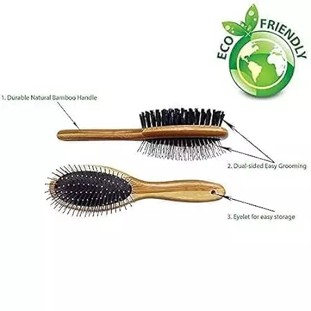 Bamboo Deshedding Brush for Dogs and Cat,120g-Main image