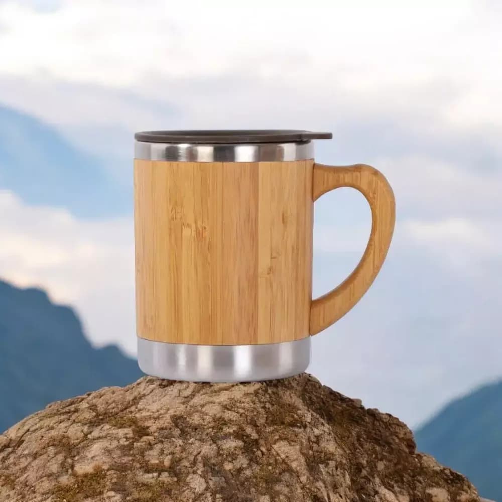 Bamboo Thermos Coffee Mug,300g-Main image