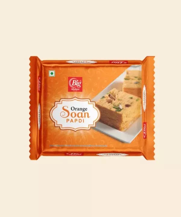Big Mishra Orange Soan Papdi,200g-Main image