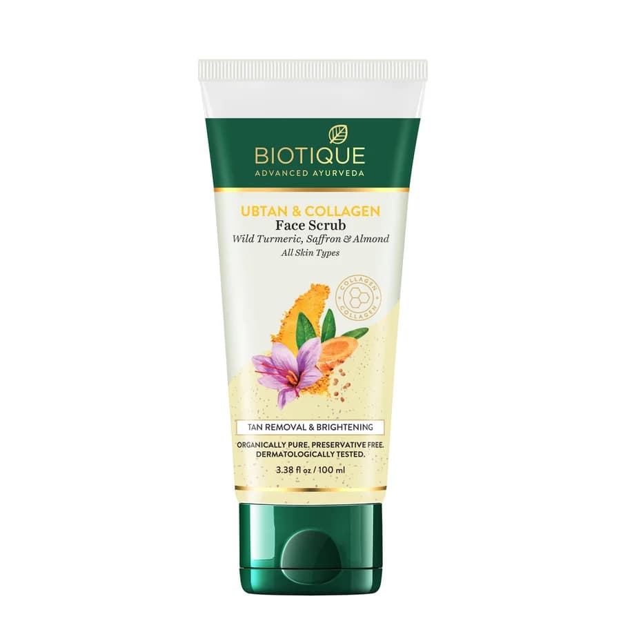 Biotique ubtan & collagen face scrub-Main Image