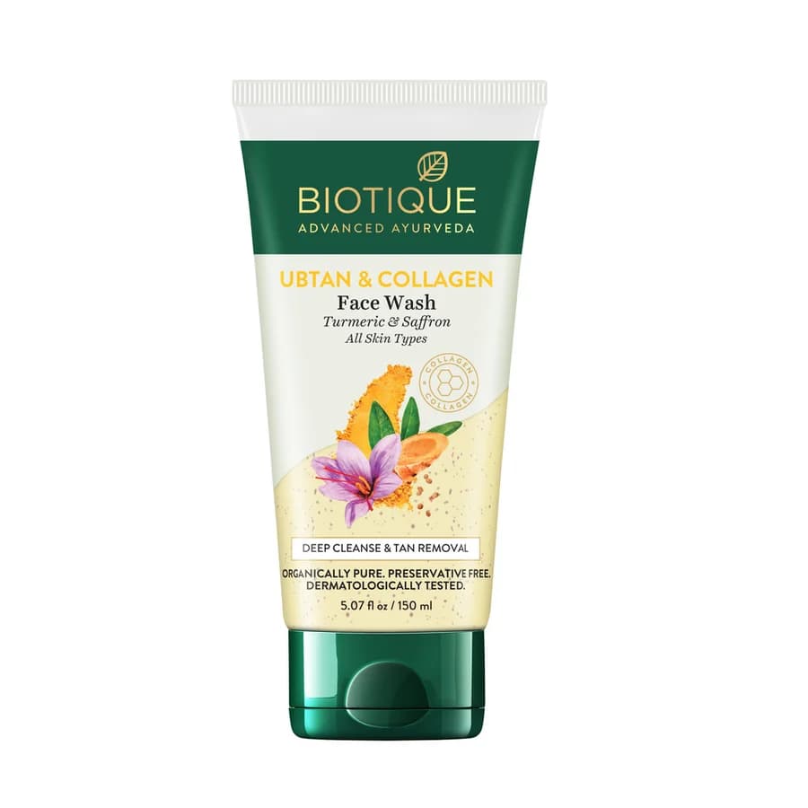 Biotique ubtan & collagen face wash-Main Image