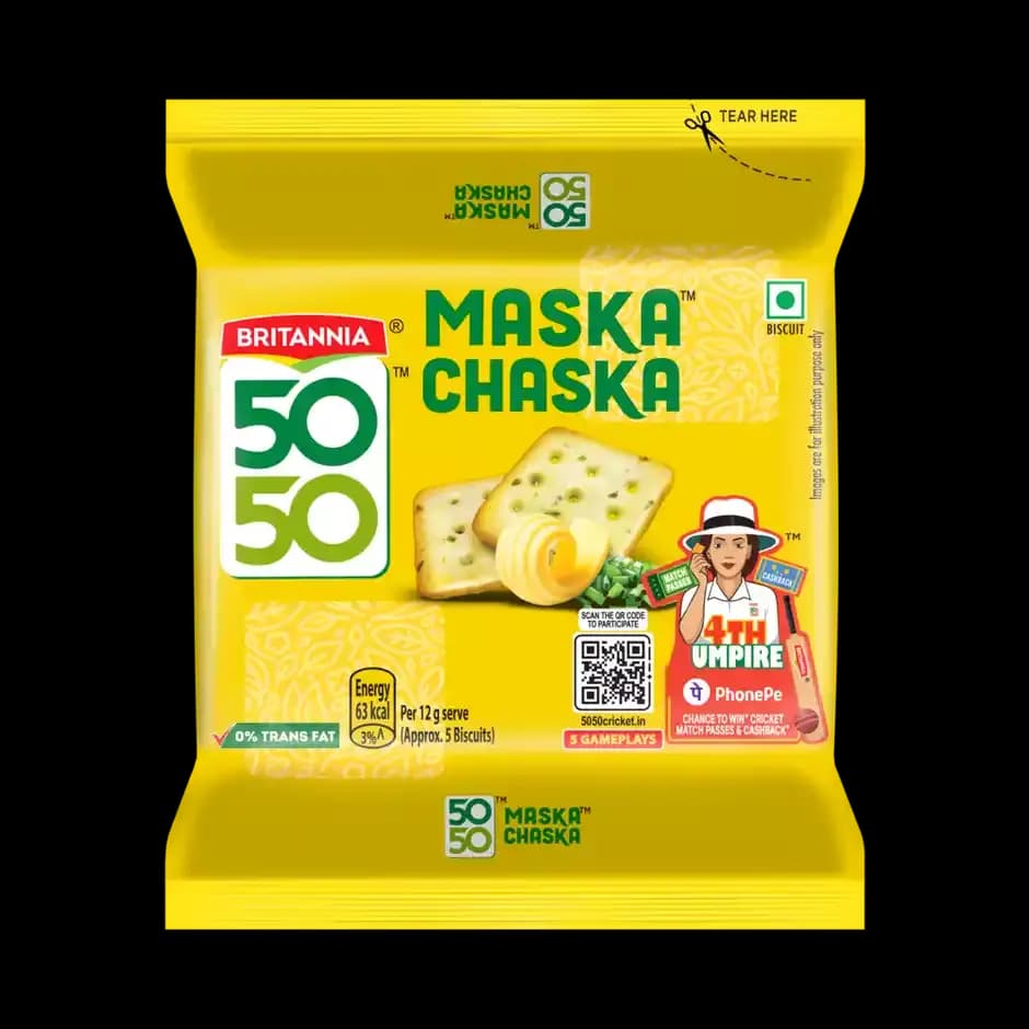 Britannia 5050 Maska Chaska Biscuit,100g-Main image