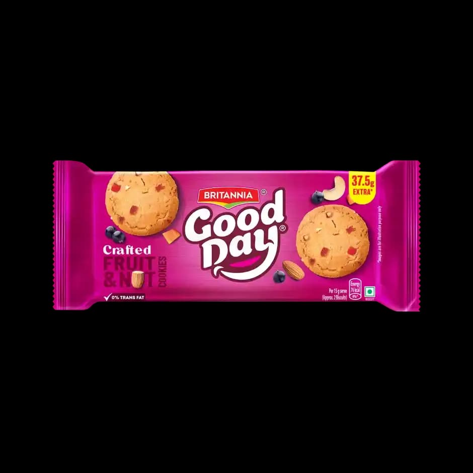 Britannia Good Day Fruit and Nut Cookies,487.5g-Main image