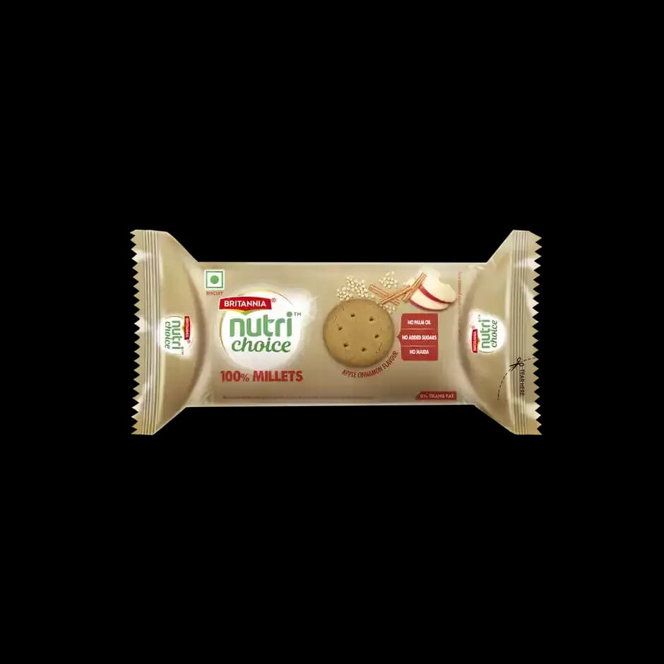 Britannia NutriChoice Millets Jowar Cinnamon Cookies,100g-Main image