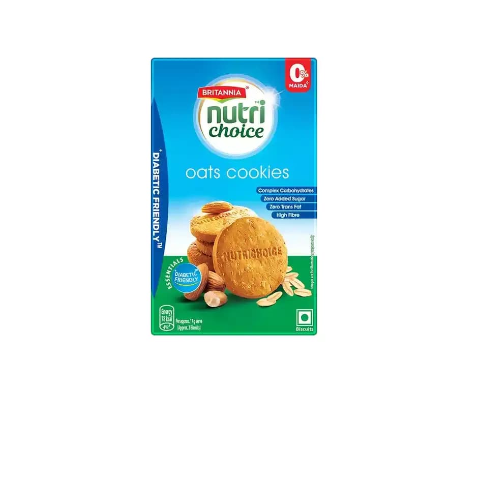 Britannia Nutrichoice Oats Cookies,150g-Main image